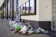 Tributes being paid to the slain couple, outside Pathe Cinema (Image Credits: The Sun)